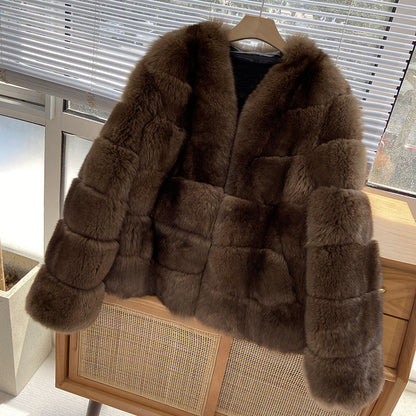 Mumtaz Elegant Faux Fur Jacket