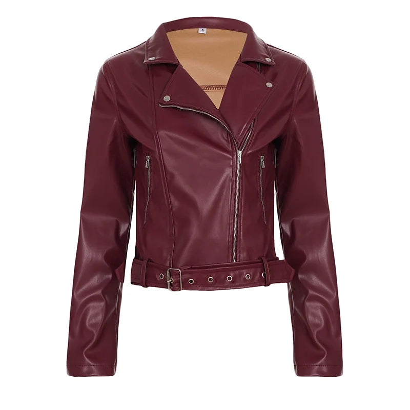 Lilyann Faux Leather Moto Jacket