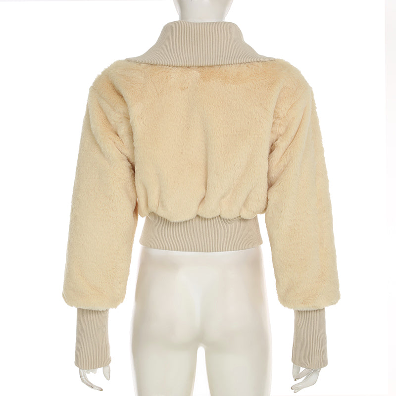 Arya Teddy Crop Jacket