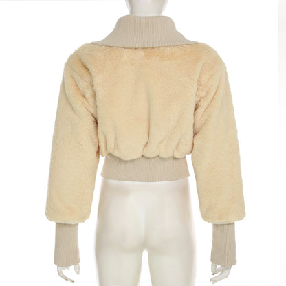 Arya Teddy Crop Jacket