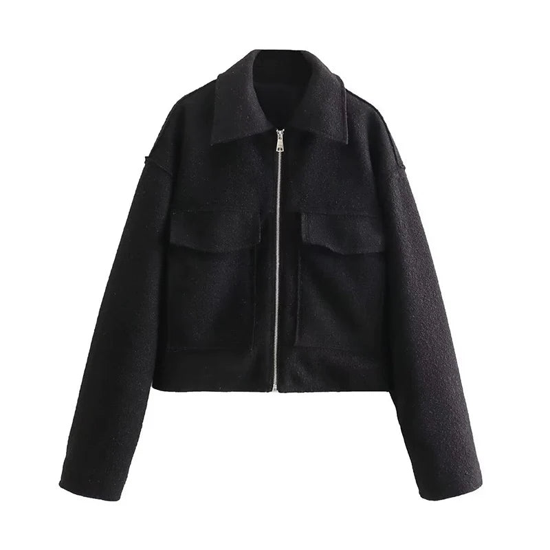 Jesse Wool Zip Jacket