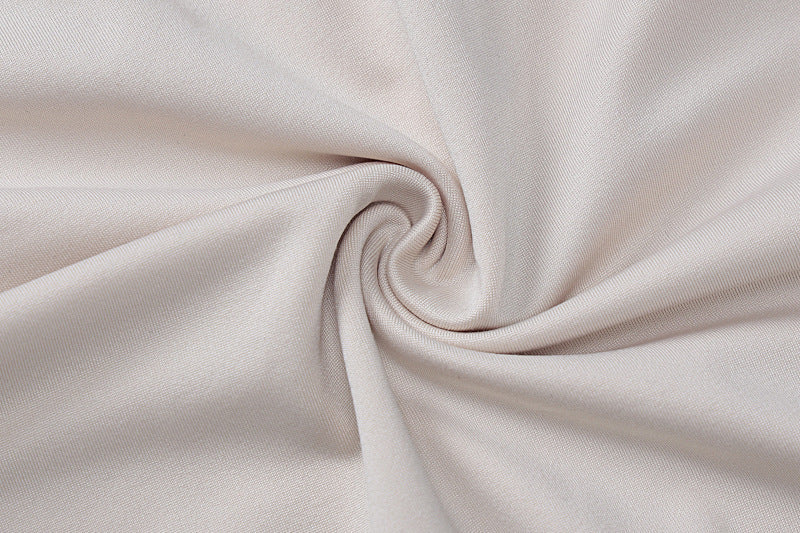 Square Neck Long Sleeve Tie Cuff Slit Knit Mini Dress