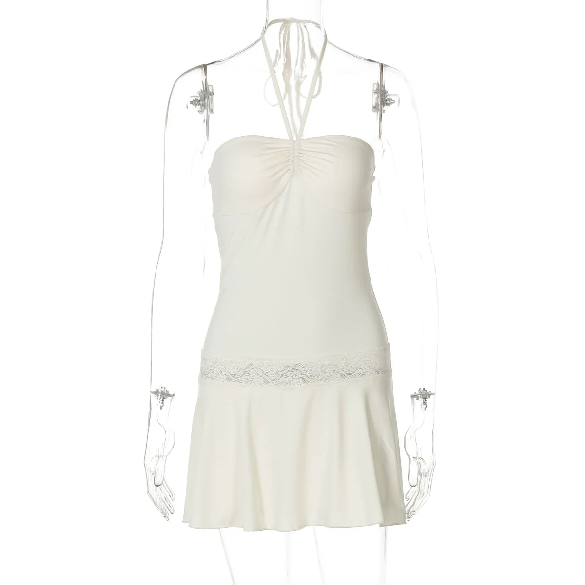 Mulan Lace Halter Mini Dress