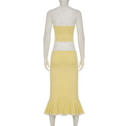 Bliss Ruffle Hem Skirt Set