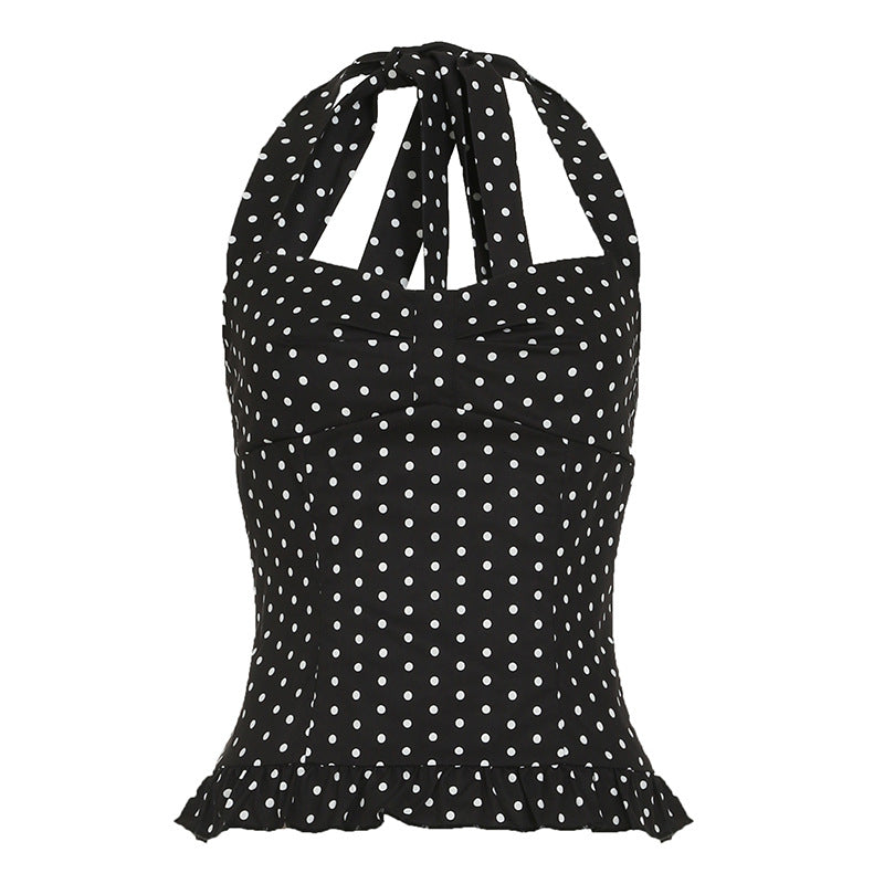 Alaura Polka Dot Halter Top