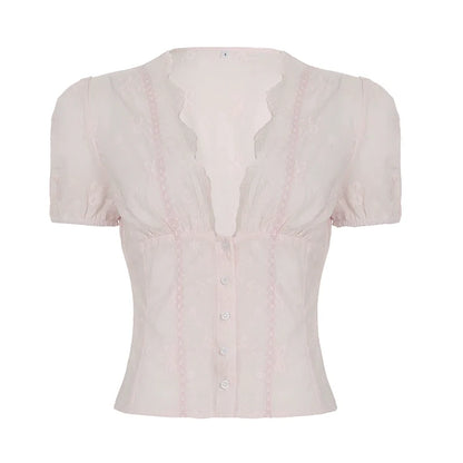 Yuritzi Bow-Detail Ruffle Blouse