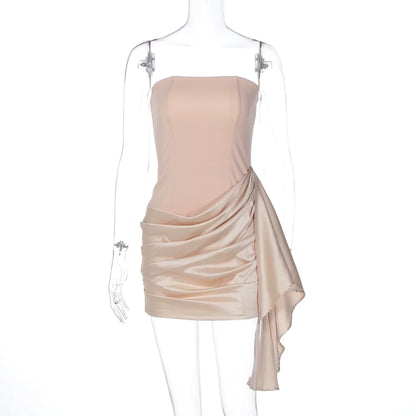 Audrina Satin Bodycon Mini Dress