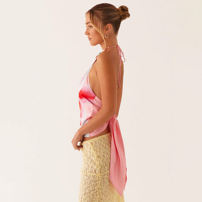 Dima Backless Floral Top