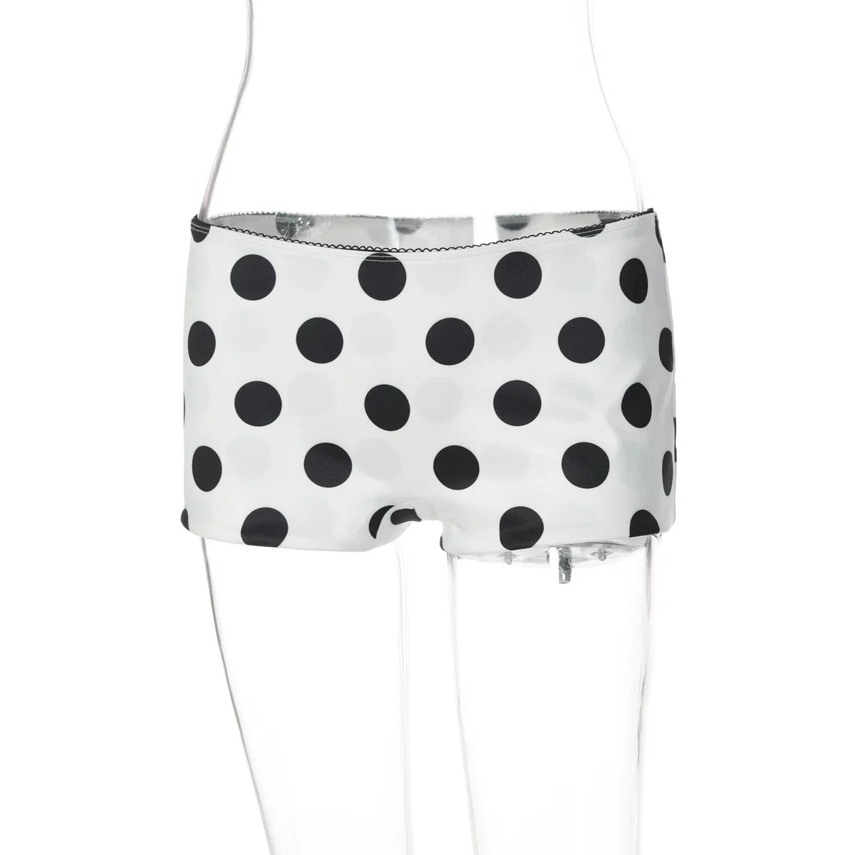 Polka Dot Mesh Two-Piece Short Set