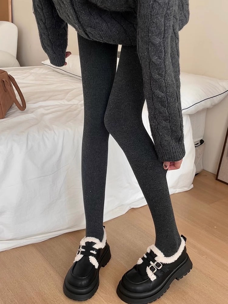 Ruby Ribbed Knit Tights