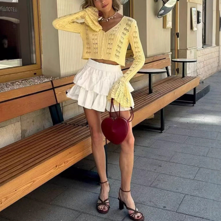 Mary Knitted Cardigan Top