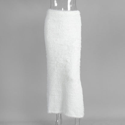 Isadora Faux Fur Maxi Skirt