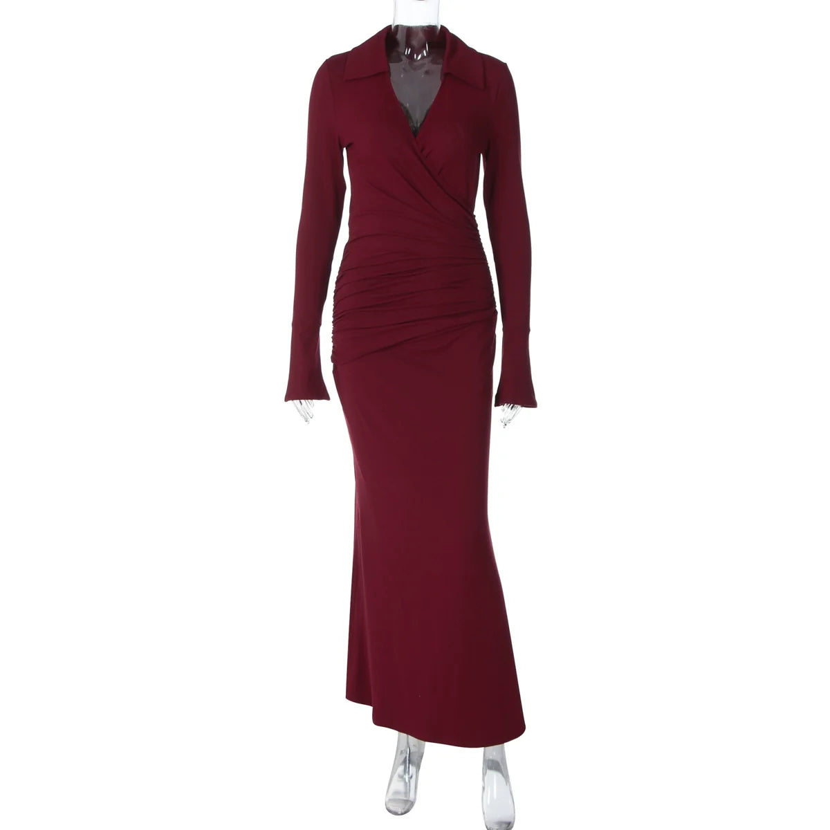 Sena Pleated Bodycon Midi Dress