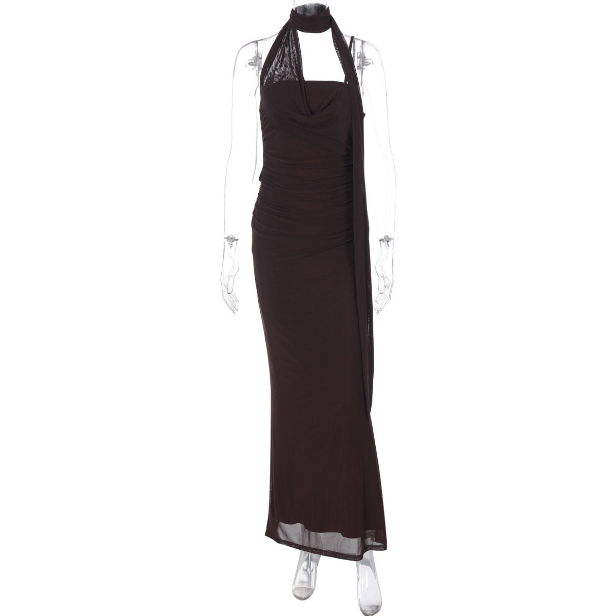 Valentine Strapless Mesh Midi Dress