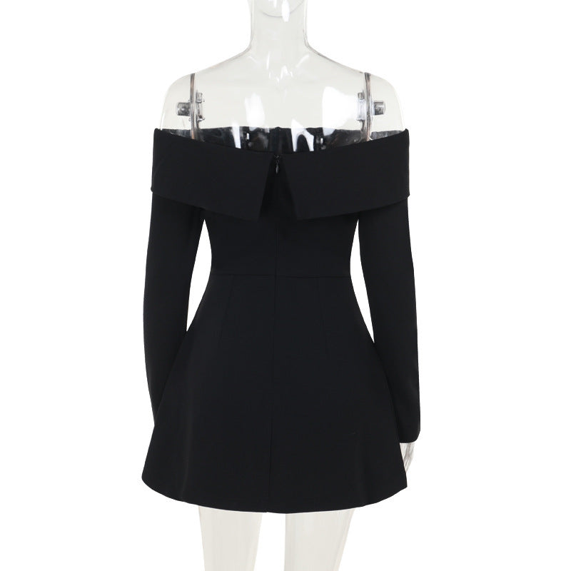Off Shoulder Smocked Tiered Mini Dress
