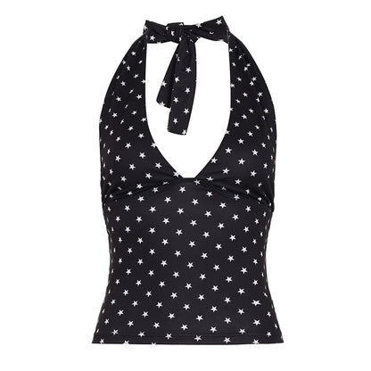 Quincey Ribbed Halter Crop Top