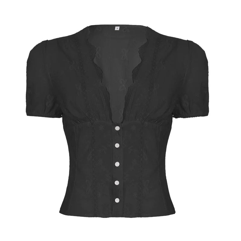 Yuritzi Bow-Detail Ruffle Blouse