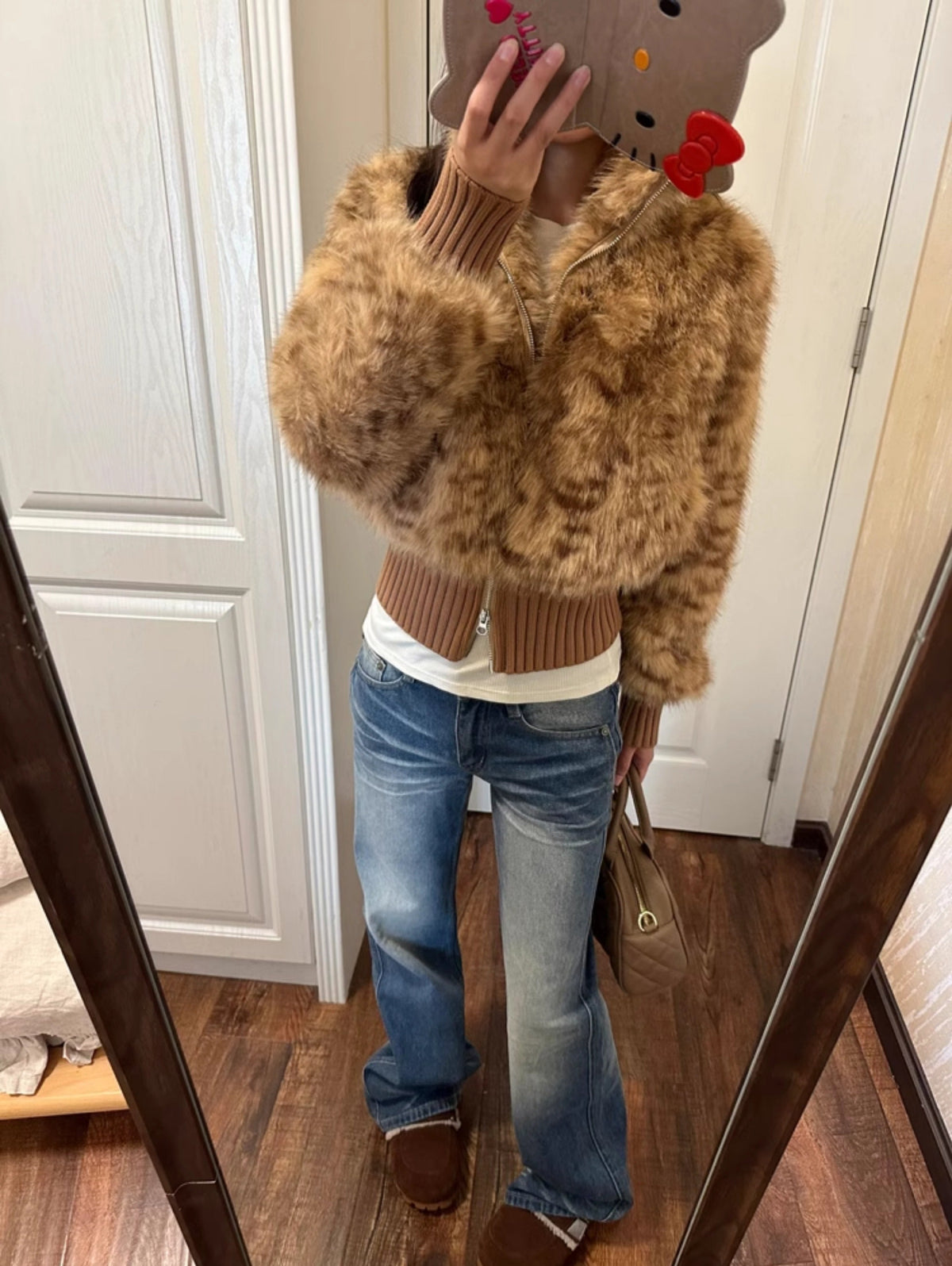 Miral Faux Fur Cropped Jacket
