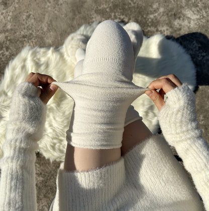 Randy Cozy Ribbed Knit Over the Knee Socks
