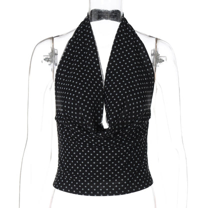 Joan Polka Dot Halter Top
