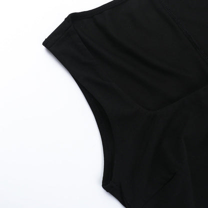 Square Neck Structured Tulip Pleat Bubble Hem Mini Dress