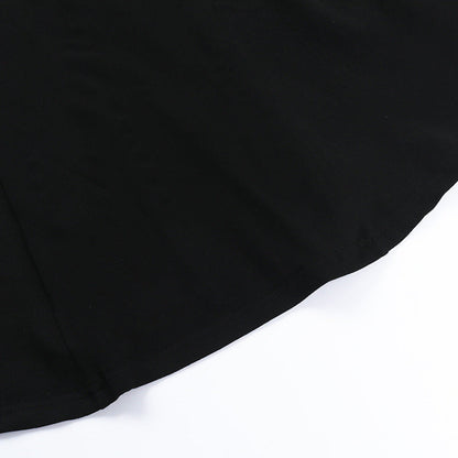 Square Neck Structured Tulip Pleat Bubble Hem Mini Dress