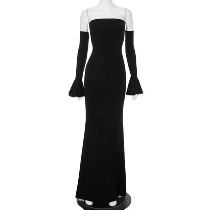 Haydee Off Shoulder Fishtail Dress