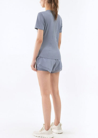 Slim Fit Mesh Back Panel Tee