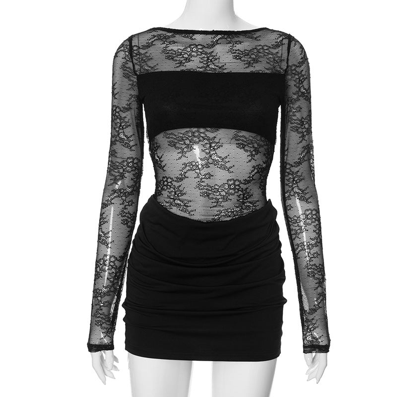 Samayah Lace Bodycon Mini Dress