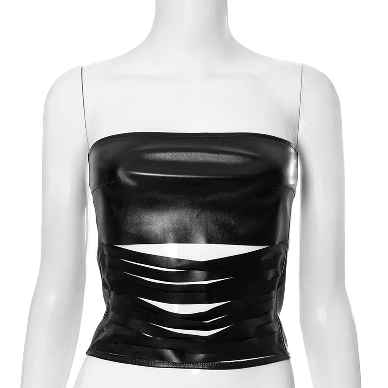 Gretta Zipper Tube Top