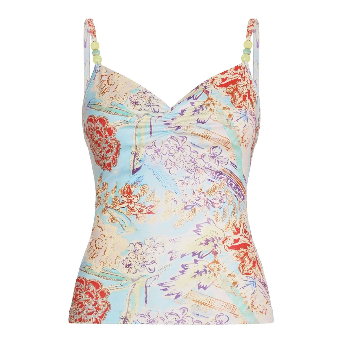 Nadiya Floral Beaded Cami Top