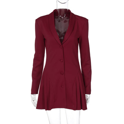 Louella Collared Ruffle Mini Dress