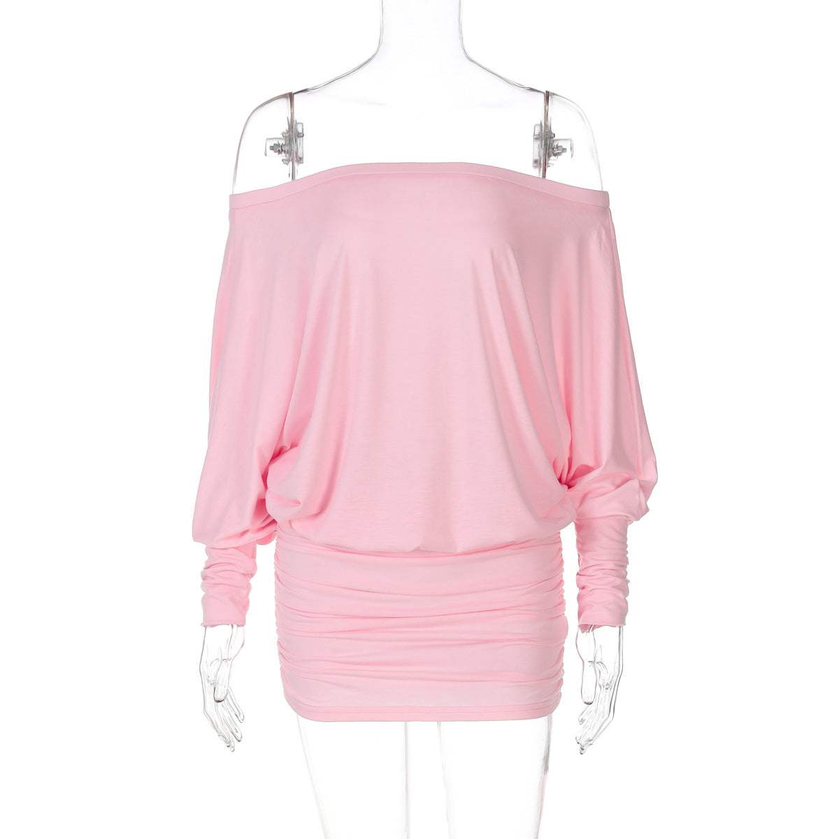 Aaliya Off Shoulder Ruched Mini Dress