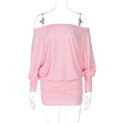 Aaliya Off Shoulder Ruched Mini Dress