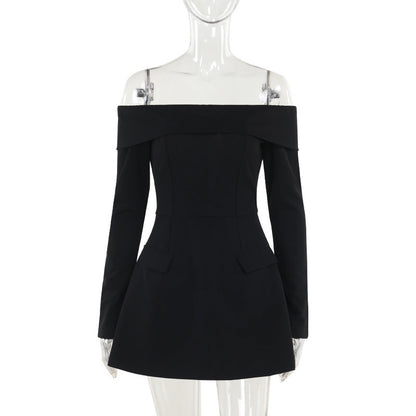 Off Shoulder Smocked Tiered Mini Dress