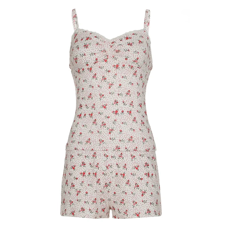 Alannah Floral Lace Short Set