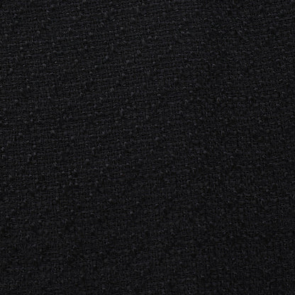 Square Neck Tweed Pearl Button Pocket A-Line Mini Dress