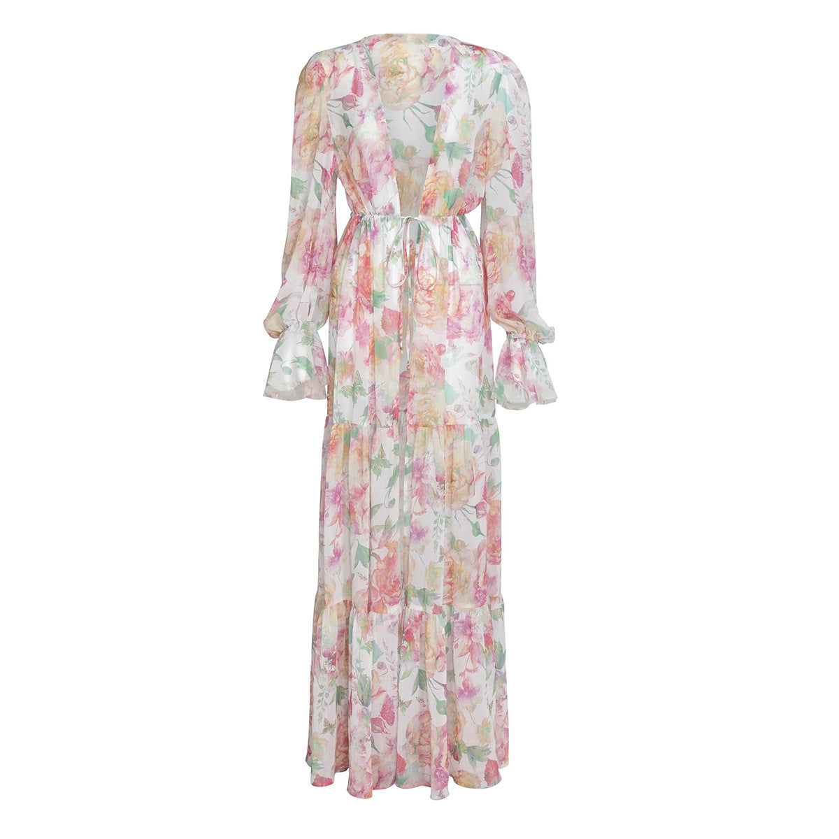 Hattie Pastel Floral String Bikini & Cover-Up Set