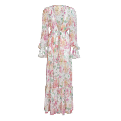 Hattie Pastel Floral String Bikini & Cover-Up Set