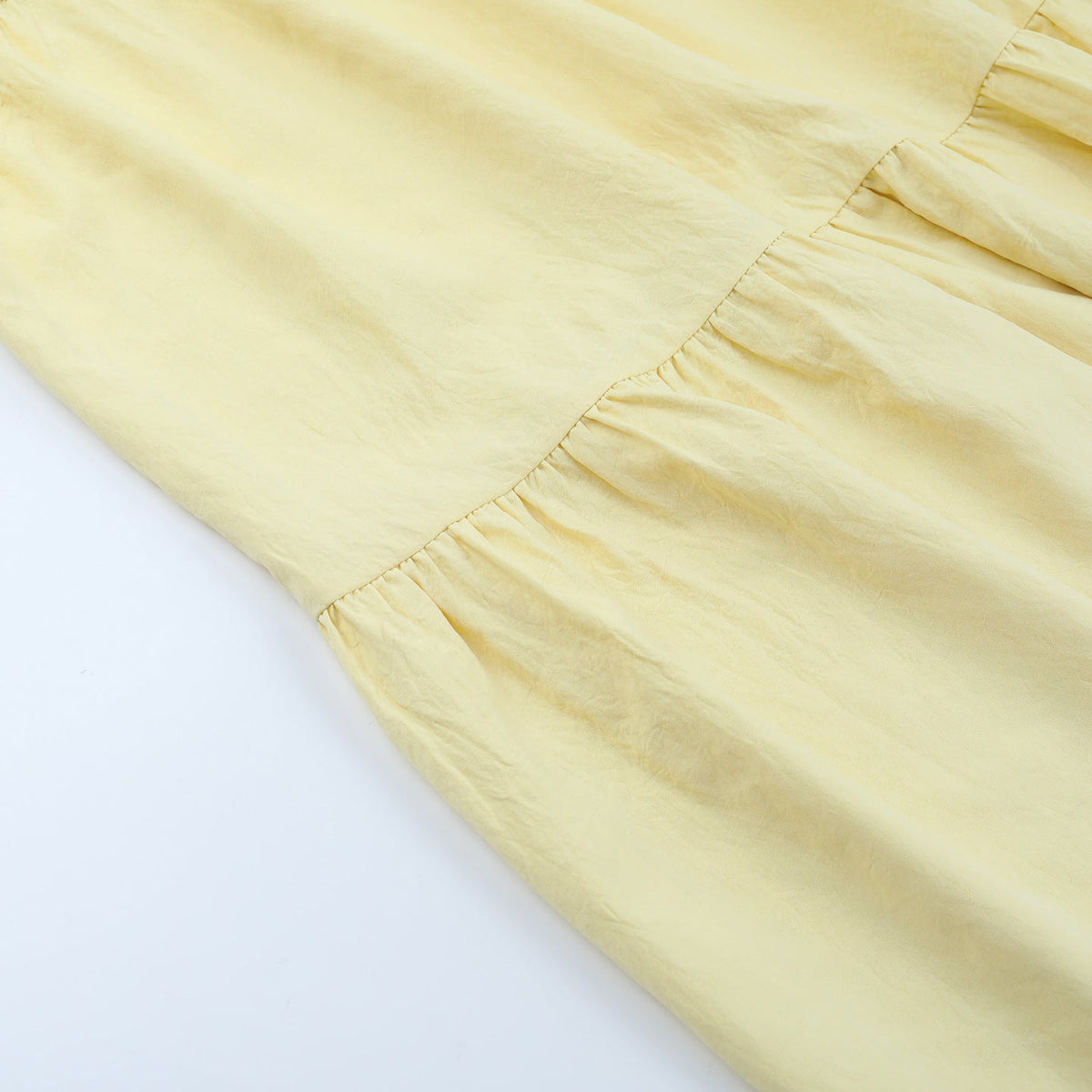 Strapless Ruched Bodice Tiered A-Line Maxi Dress