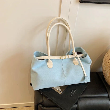 Leiana Colorblock Denim Tote