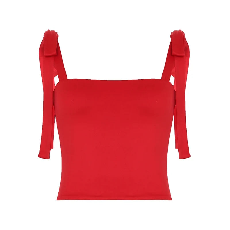 Yara Backless Bow-Tie Top