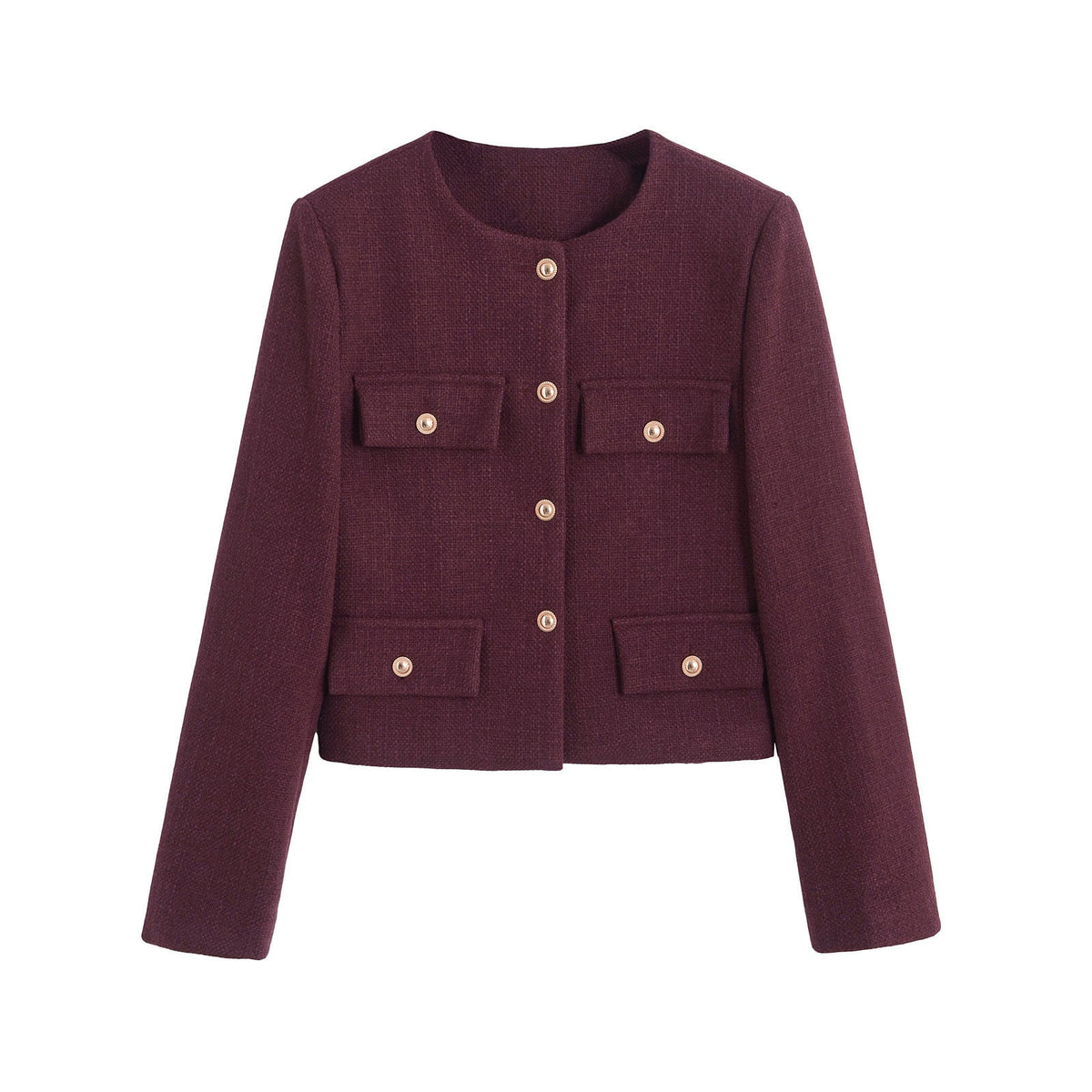 Sunday Bouclé Button Coat