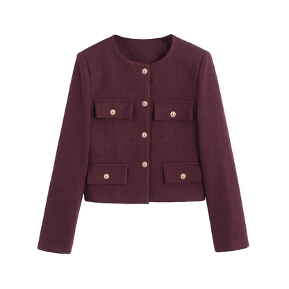 Sunday Bouclé Button Coat