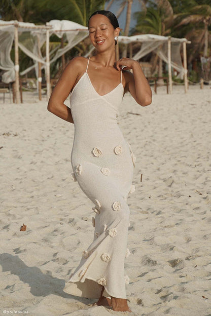 Natalie Floral Embellished Maxi Dress