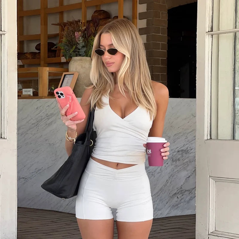 Kenzley Halter Bodycon Short Set