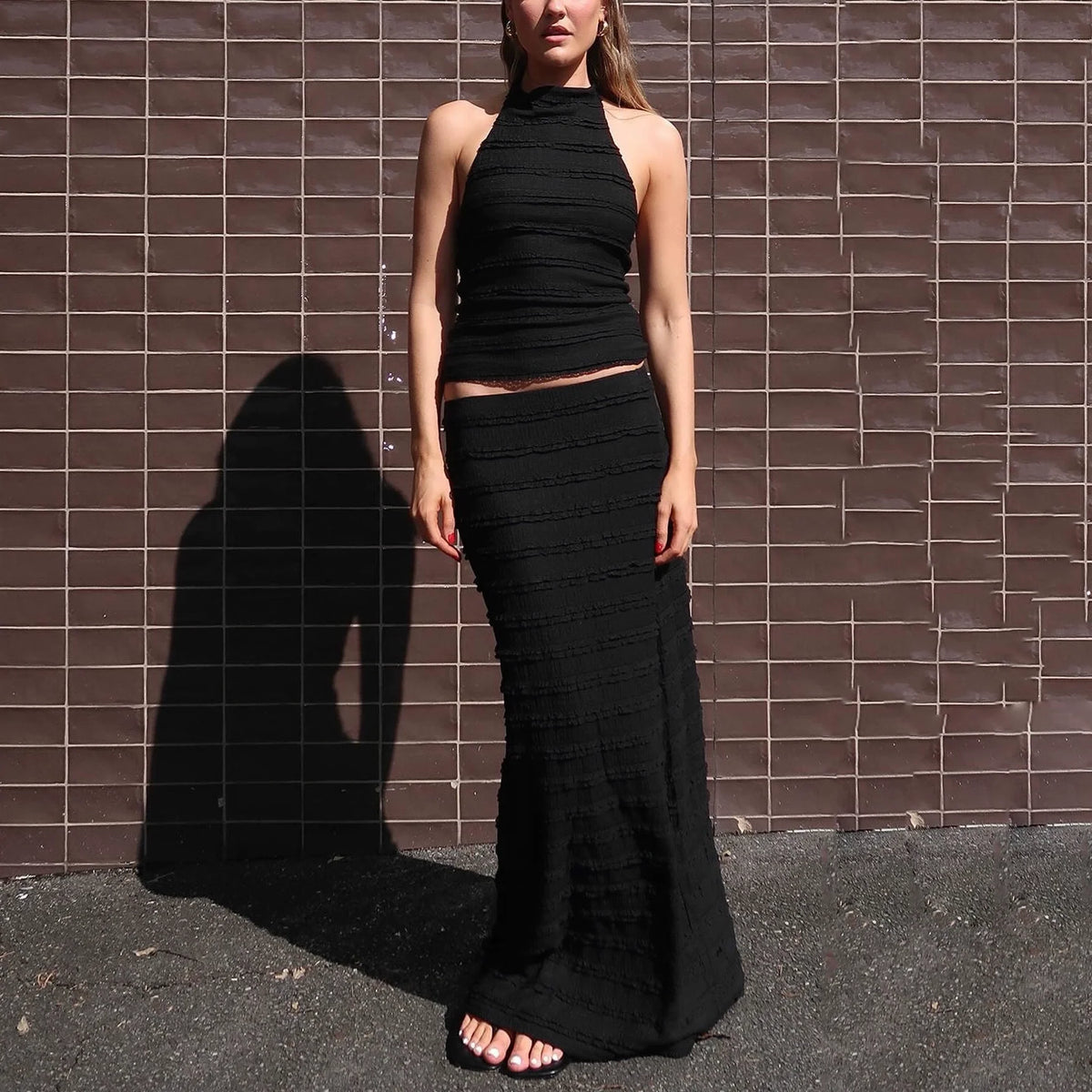 Connor Halter Midi Skirt Set