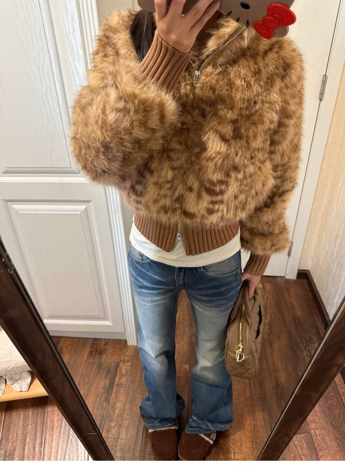 Miral Faux Fur Cropped Jacket