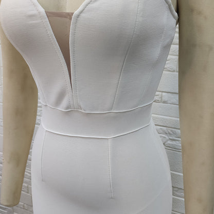 Strappy Sleeveless Backless Mini Bandage Dress PH0511