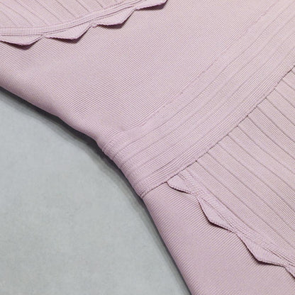 Strappy Sleeveless Frill Midi Bandage Dress PZC1686
